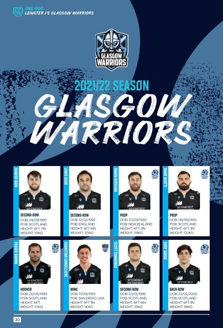 Leinster Rugby vs Glasgow Warriors