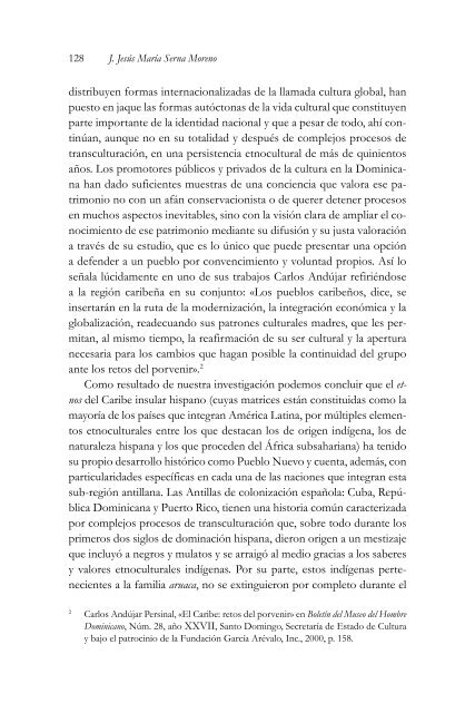 Republica Dominicana: Identidad y Herencias Etnoculturales Indigenas