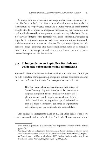 Republica Dominicana: Identidad y Herencias Etnoculturales Indigenas