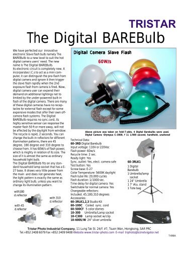 The Digital BAREBulb - Tristar Photo