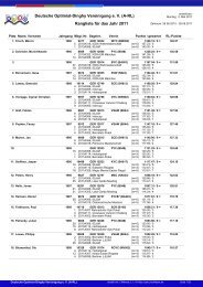 Rangliste für das Jahr 2011 - DODV