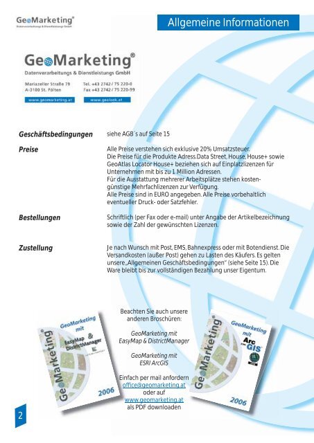 Post Adress Basis Datenbank - GeoMarketing