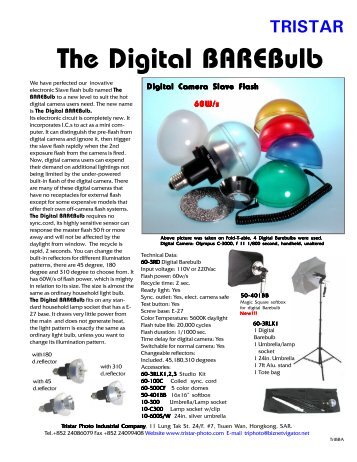 The Digital BAREBulb - Tristar Photo