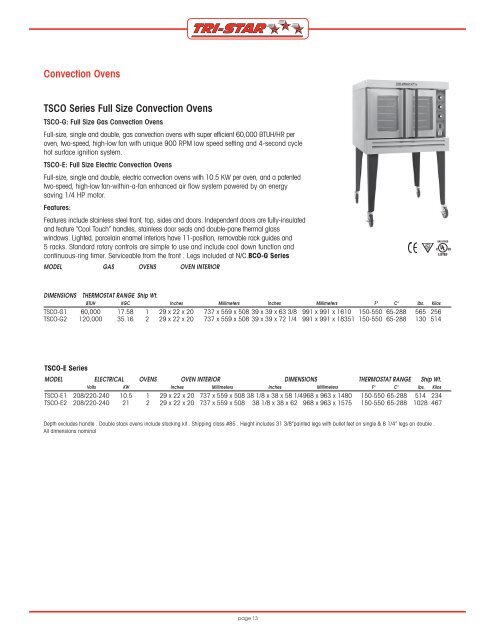 Value • Performance • Quality - Tri-Star Manufacturing