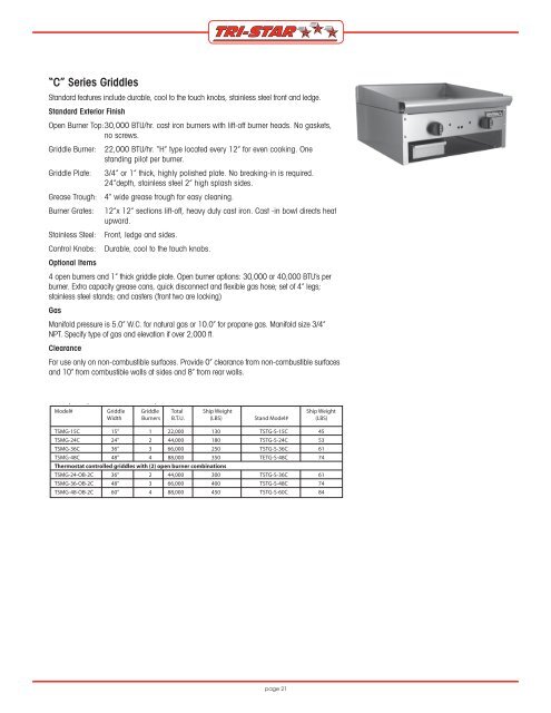 Value • Performance • Quality - Tri-Star Manufacturing