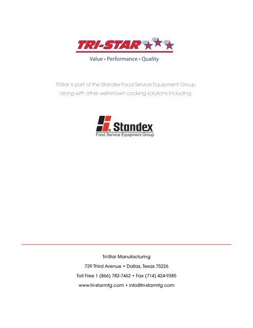 Value • Performance • Quality - Tri-Star Manufacturing