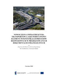 Nowoczesna infrastruktura transportowa jako podstawowy element