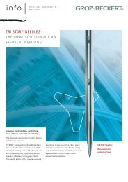 TRI STAR®-NEEDLES THE IDEAL SOLUTION FOR ... - Groz-Beckert