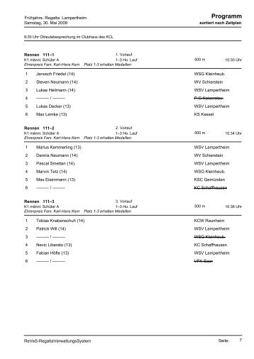 Programm - Kanu-Club Lampertheim