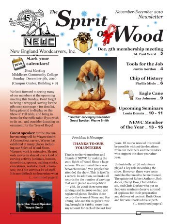 TheSpirit Wood - New England Woodcarvers, Inc.