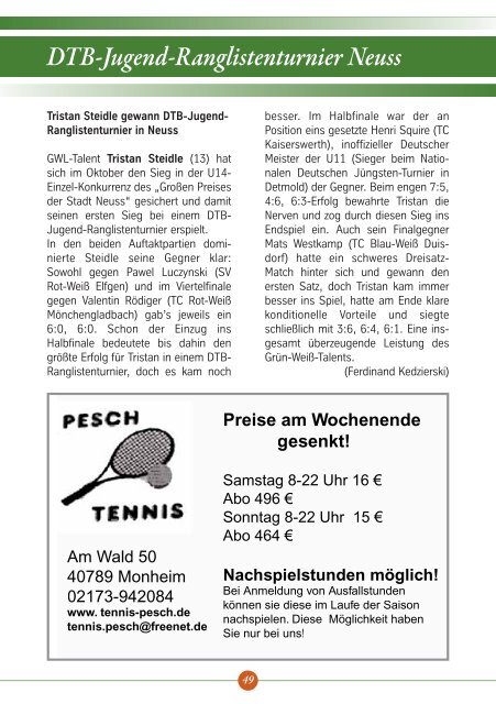 Heft 3/2011 - Mannschaften