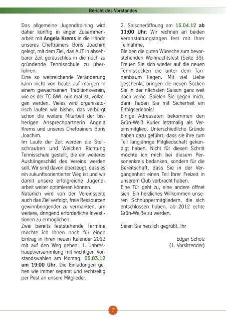 Heft 3/2011 - Mannschaften