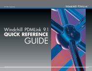 Windchill PDMLink 9.1 Quick Reference Guide - TriStar