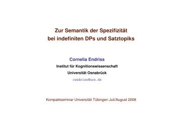 st - Institut für Linguistik/Germanistik