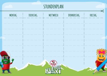 Handl Tyrol KletterMaxi Stundenplan