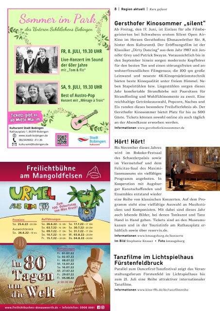 SchlossMagazin Augsburg+Umgebung Juni + Juli 2022