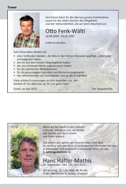 Aktuell Obwalden | KW23 | 9. Juni 2022
