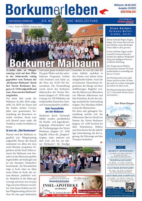08.06.2022 / Borkumerleben - Die wöchentliche Inselzeitung