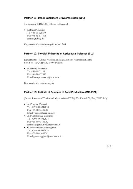 3. Fusarium mycotoxins in cereals - Plant Research International ...