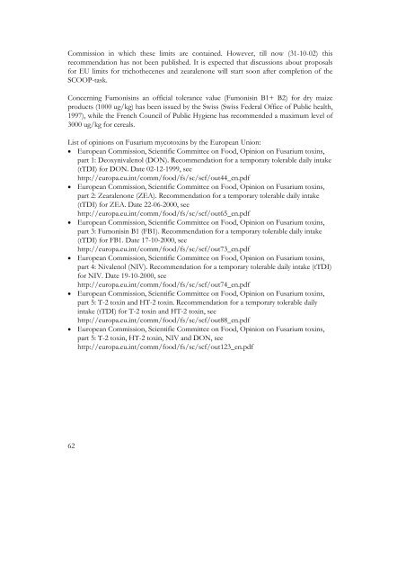 3. Fusarium mycotoxins in cereals - Plant Research International ...