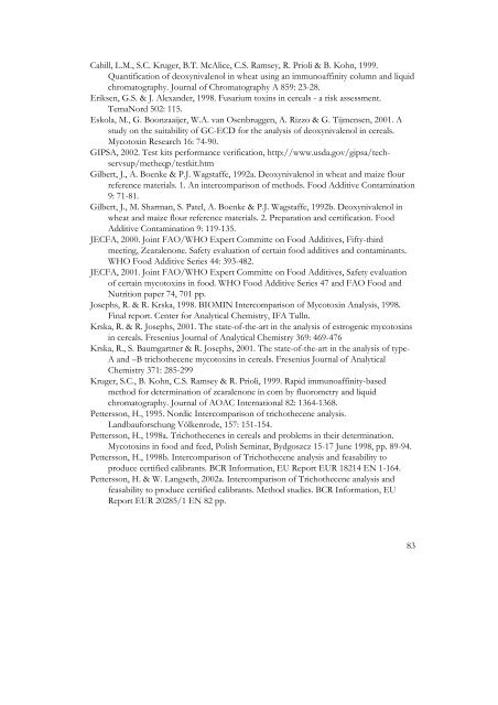 3. Fusarium mycotoxins in cereals - Plant Research International ...