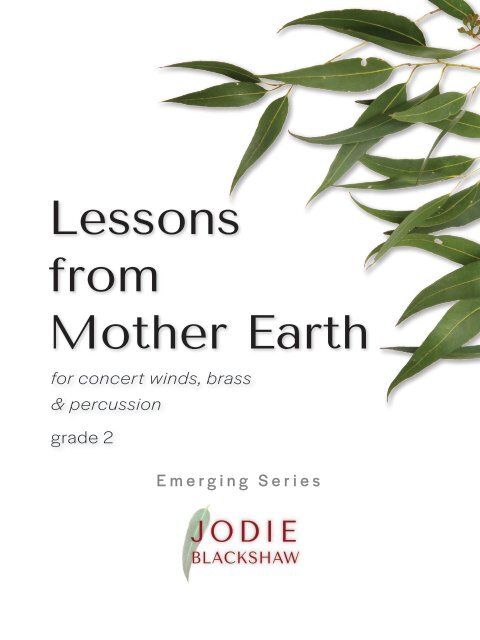 Lessons from Mother Earth_SCORE