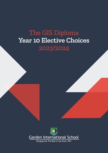 GIS Year 10 Elective Choices