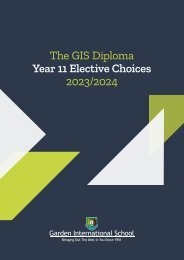 GIS Year 11 Elective Choices