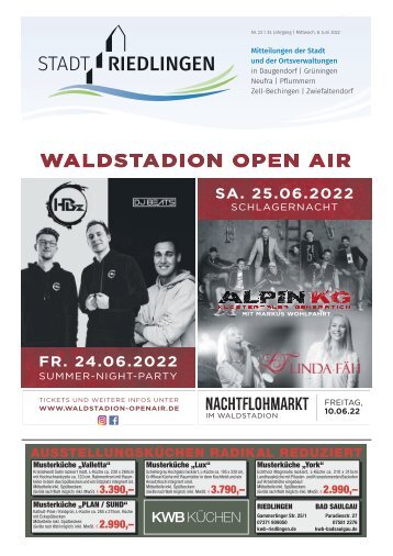 Amtliches Mitteilungsblatt Riedlingen 08.06.2022