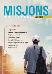 Misjons bladet Jesus til Europa - Juni 2022