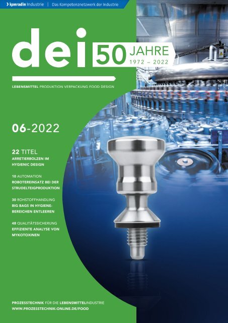 dei – Prozesstechnik für die Lebensmittelindustrie 06.2022