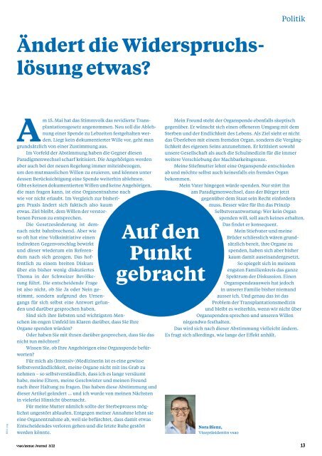 vsao Journal Nr. 3 - Juni 2022