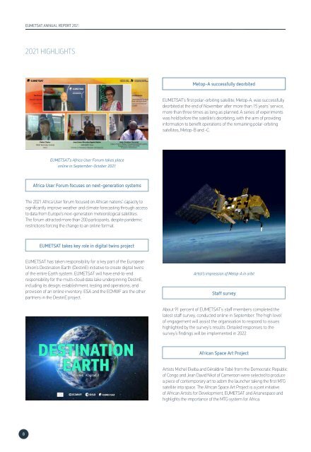 EUMETSAT Annual Report 2021