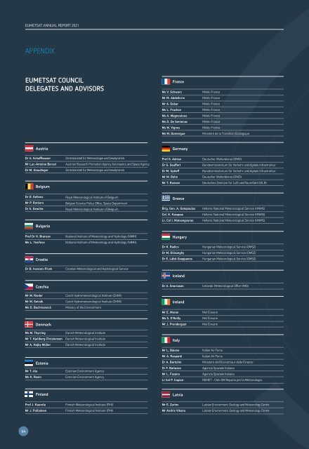 EUMETSAT Annual Report 2021