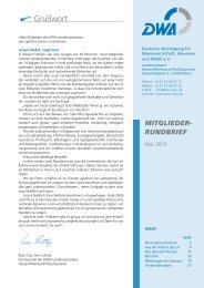 rundbrief - DWA-Landesverbandes Hessen/Rheinland-Pfalz/Saarland