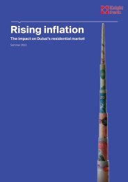 Rising inflation - The impact on Dubai’s residential market | Summer 2022