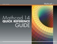 Mathcad 14 Quick Reference Guide - TriStar