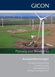 Prospekt - Planung von Windparks 