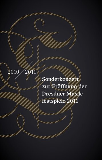 festspiele 2011 - Staatskapelle Dresden