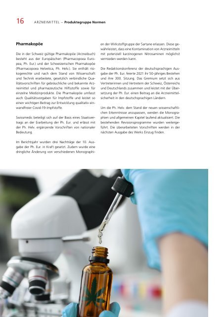 Swissmedic Geschäftsbericht 2021