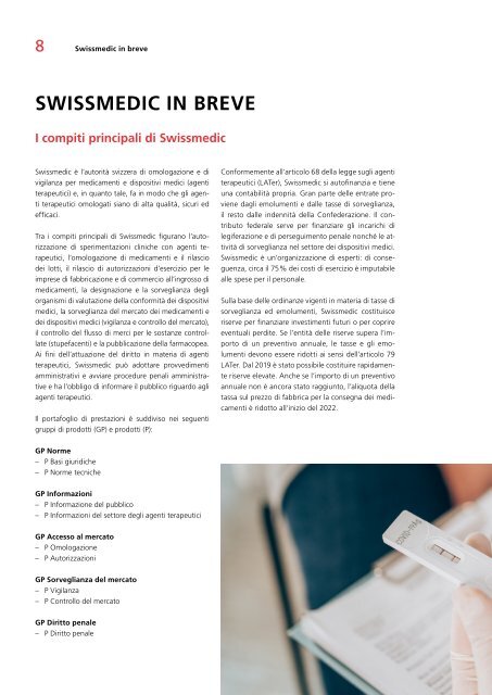 Swissmedic Rapporto di gestione 2021