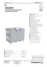 VEX260H mit Rotationswärmetauscher und EXact ... - exhausto.de