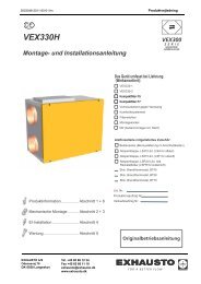 VEX330H Montage- und Installationsanleitung - exhausto.de