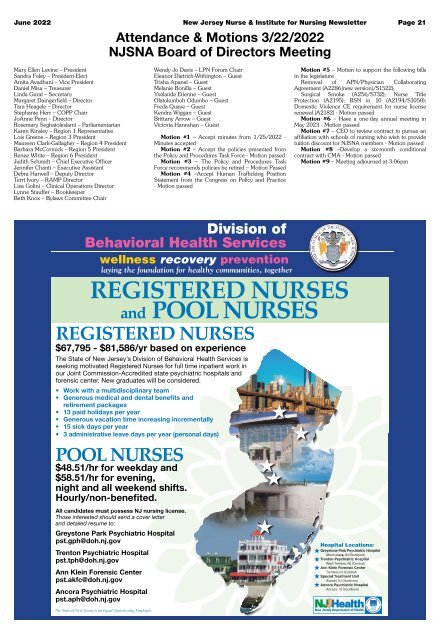 New Jersey Nurse - June 2022