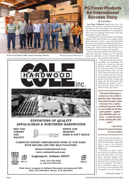 Import/Export Wood Purchasing News - June- July 2022