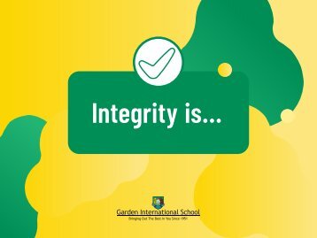 GIS Core Values: Integrity