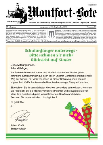 Montfort-Bote 06.09.2019