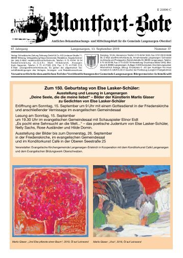 Montfort-Bote 13.09.2019