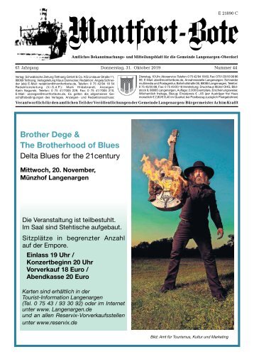 Montfort-Bote 31.10.2019