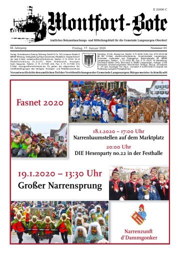 Montfort-Bote 17.01.2020
